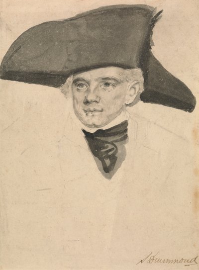 Porträtstudie eines Marineoffiziers von Samuel Drummond
