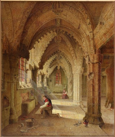 Rosslyn-Kapelle, ca. 1852 von Samuel Dukinfield Swarbreck