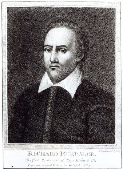 Porträt von Richard Burbadge (1573-1619) von Samuel Harding
