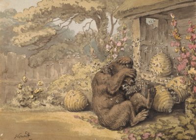 Der Bär und die Bienenstöcke von Samuel Howitt