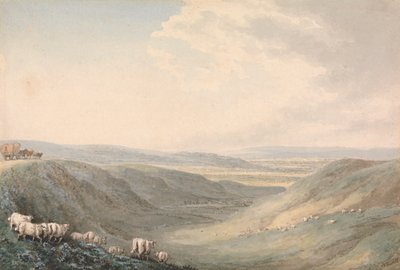 Tal-Landschaft mit Schafen von Samuel Howitt