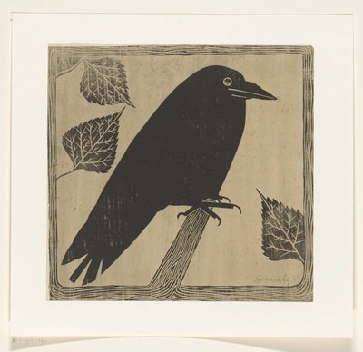 Krähe von Samuel Jessurun de Mesquita (signed by artist)