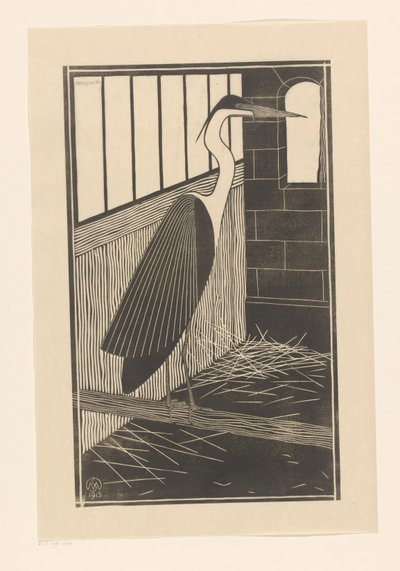 Riesenreiher von Samuel Jessurun de Mesquita (signed by artist)