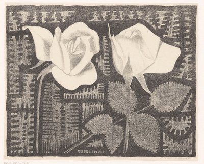 Zwei Rosen von Samuel Jessurun de Mesquita (signed by artist)