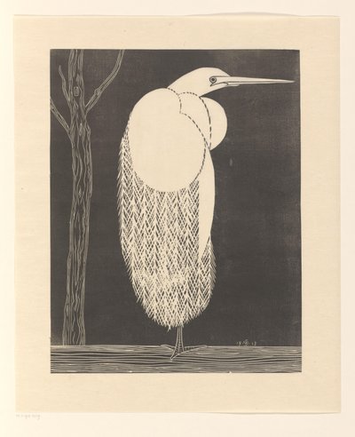 Silberreiher von Samuel Jessurun de Mesquita