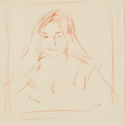 Mädchen mit Schleier von Samuel John Peploe