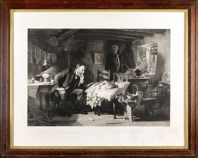 Der Arzt (Photogravur) von Samuel Luke Fildes