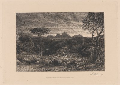 Das Gehege öffnen von Samuel Palmer