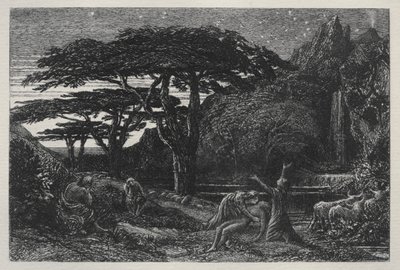 Der Zypressenhain von Samuel Palmer
