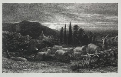 Der aufgehende Mond von Samuel Palmer