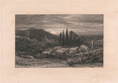 Der aufgehende Mond von Samuel Palmer