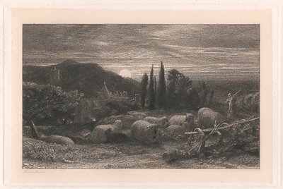 Der aufgehende Mond von Samuel Palmer