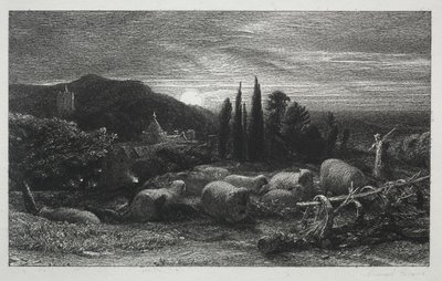 Der aufgehende Mond von Samuel Palmer