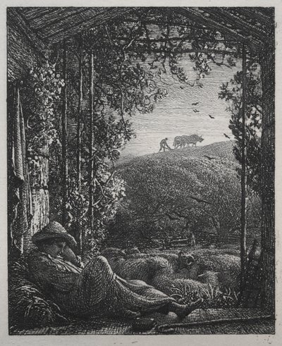 Der schlafende Hirte von Samuel Palmer