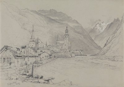 Visp oder Viege, in der Nähe von Brig von Samuel Prout