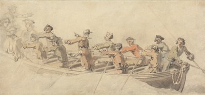 Ein Schiffboot von Samuel Scott