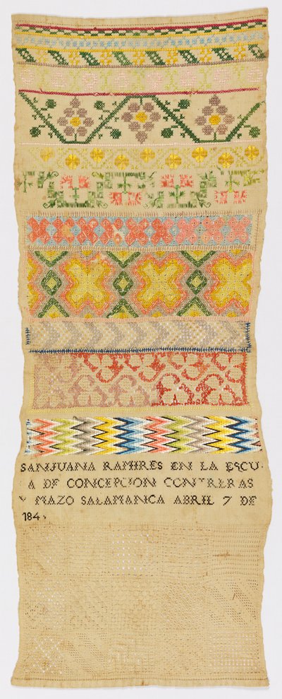 Stickmustertuch von San Juana Ramires