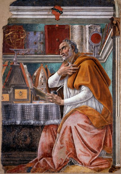 Heiliger Augustinus von Sandro Botticelli