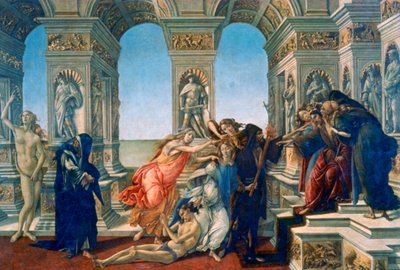 Verleumdung des Apelles, 1497-1498 von Sandro Botticelli