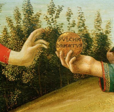 Das Urteil des Paris (Hände mit Apfel) von Sandro Botticelli