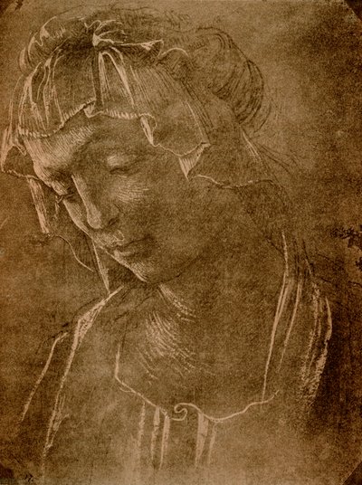Weiblicher Kopf von Sandro Botticelli