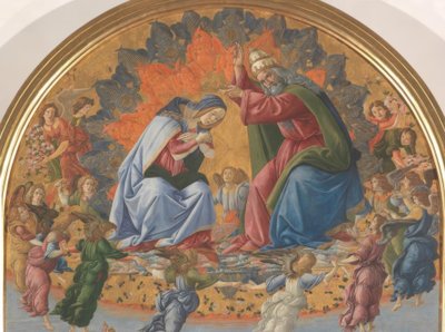 Krönung Mariä mit vier Heiligen von Sandro Botticelli