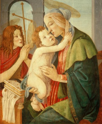 Madonna mit Kind und dem Johannesknaben von Sandro Botticelli