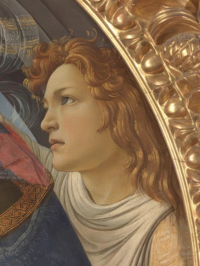 Maria mit Kind und fünf Engeln von Sandro Botticelli