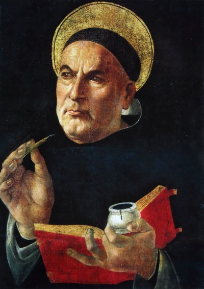Heiliger Thomas von Aquin von Sandro Botticelli
