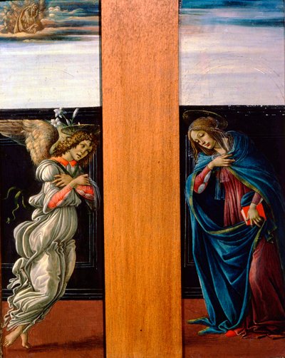 Die Verkündigung der Jungfrau und Erzengel Gabriel, 1490 von Sandro Botticelli