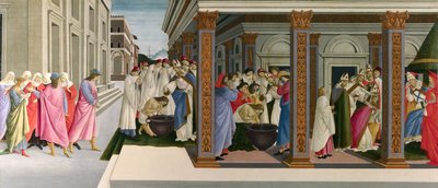 Drei Wunder des Heiligen Zenobius, um 1500 von Sandro Botticelli