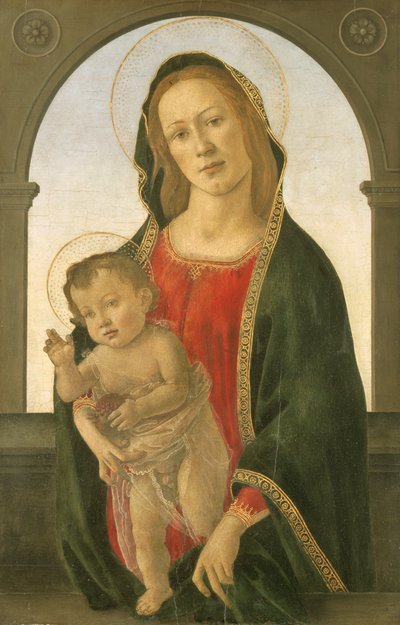 Jungfrau und Kind mit einem Granatapfel von Sandro Botticelli