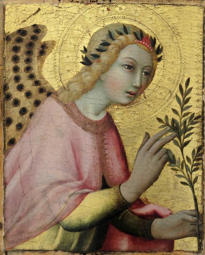 Engel der Verkündigung (Detail) von Sano di Pietro