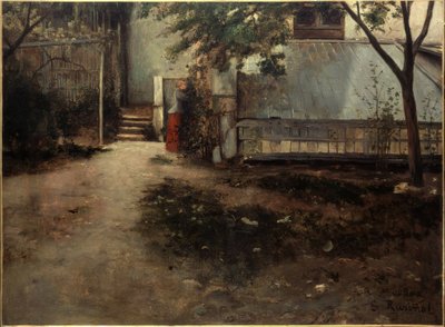 El patio de mi casa von Santiago Rusiñol
