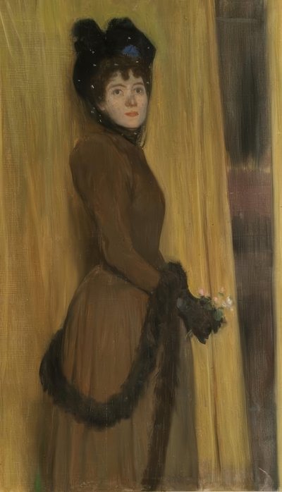 Porträt Miss Mc Flower von Santiago Rusiñol