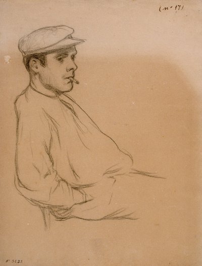Porträt eines Mannes von Santiago Rusiñol