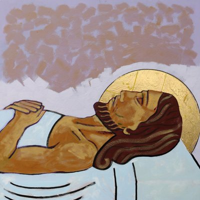 Jesus wird ins Grab gelegt von Sara Hayward
