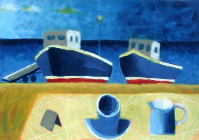 Zwei Boote von Sara Hayward