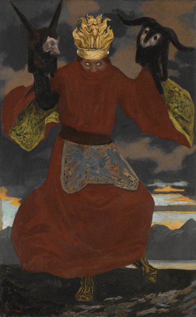 Der Schamane, 1901 von Sascha Schneider