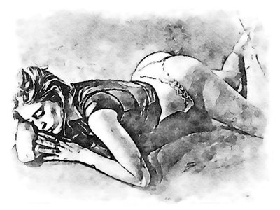 Schlafende Frau von SaskiaBJ