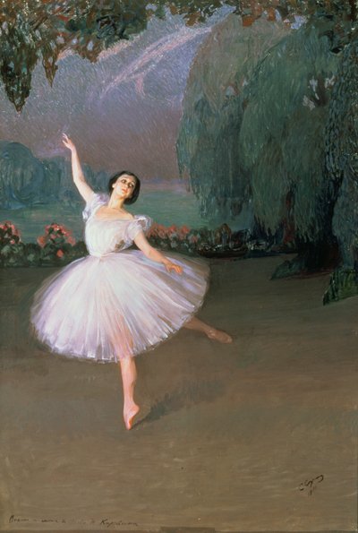Ballerina Karsavina als Sylphide von Savelij Abramovich Sorin