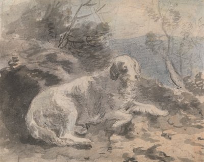 Ein Setter in einer Landschaft von Sawrey Gilpin