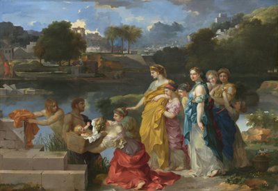 Die Auffindung des Mose von Sébastien Bourdon