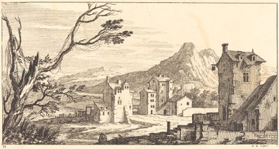 Landschaft mit Häusern von Sébastien  Le Clerc I