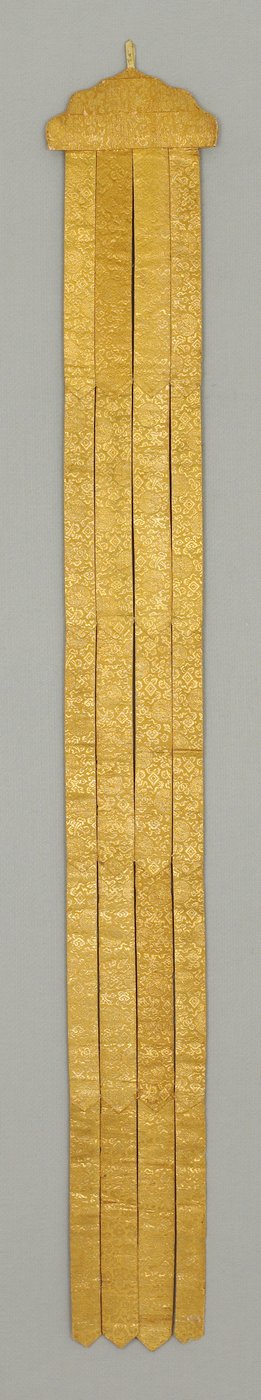 Banderole/Tempelaufhängung, ca. 18. Jahrhundert (Seidenbrokat) von School Chinese