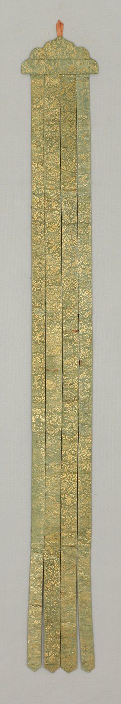 Banderole, ca. 18. Jahrhundert (Seidenbrokat) von School Chinese