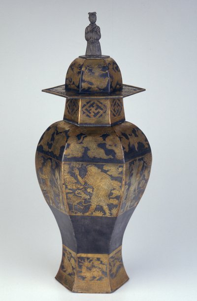 Vase und Deckel, Ming-Dynastie von School Chinese