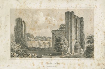 Croxden Abbey: Lithographie von School English