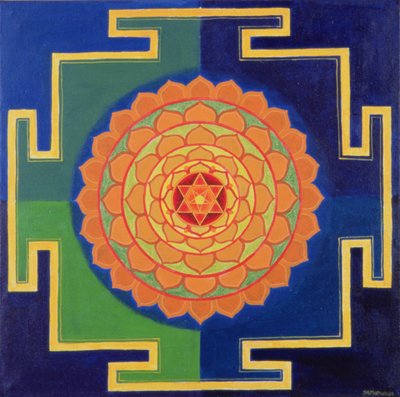 Gayatri Yantra Zeichnung von School Indian