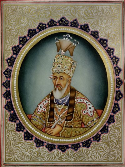 Porträt von Bahadur Shah II (1775-1862) von School Indian